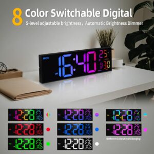 Digital Large RGB Alarm Clock