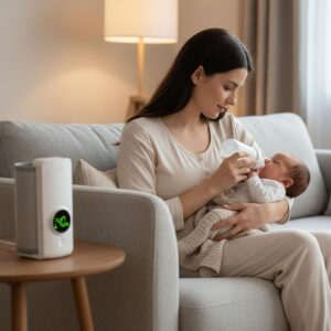portable, rechargeable baby bottle warmer designed for travel and on-the-go use